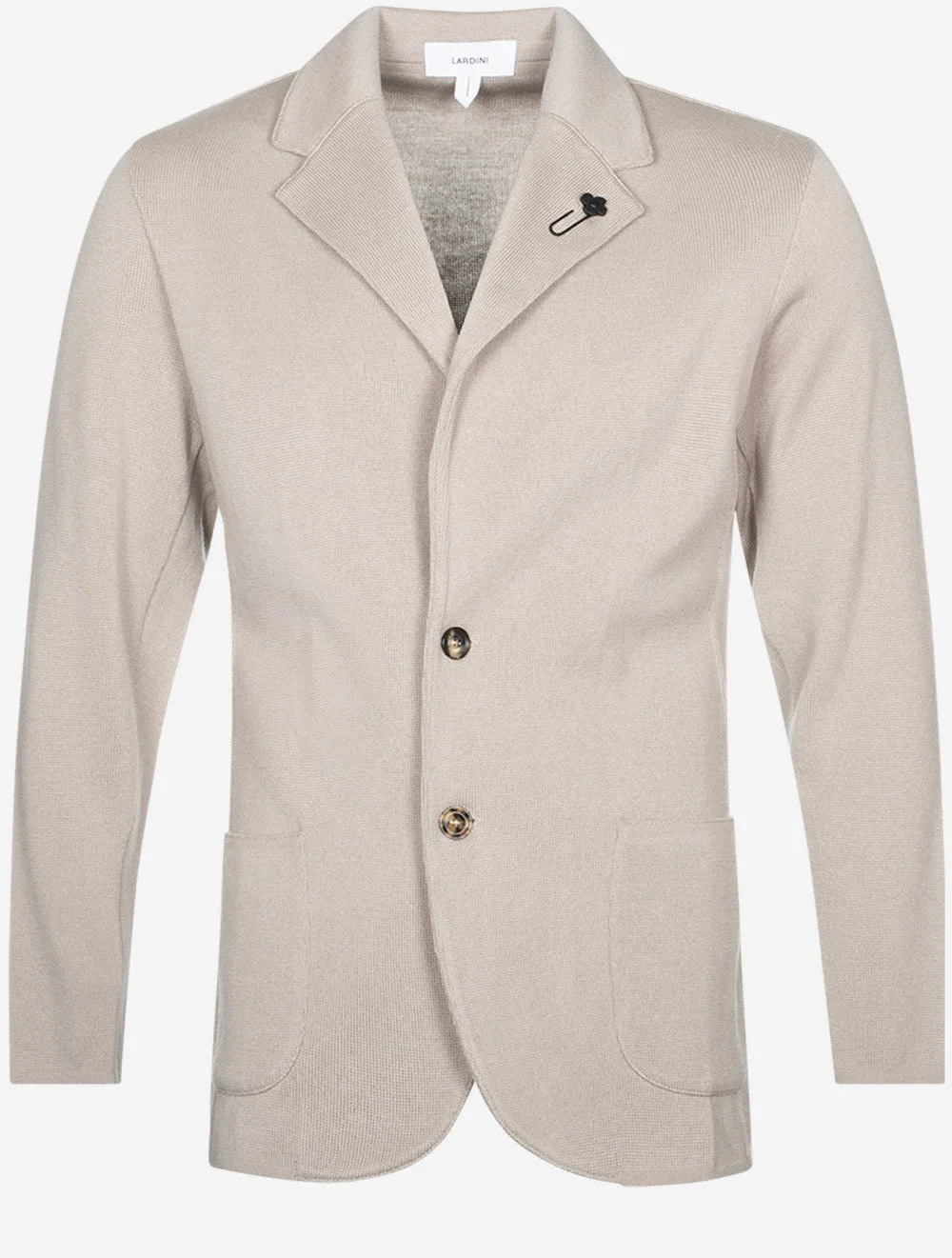 Wool Knit Jacket Beige