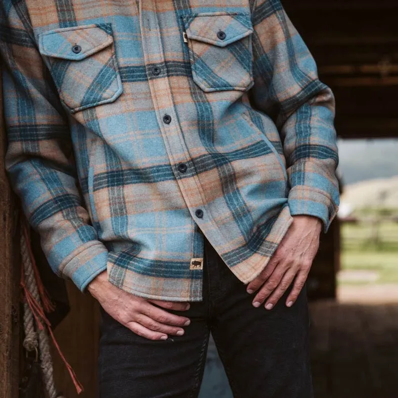 Yukon Wool Shirt Jac | Sky Valley Plaid